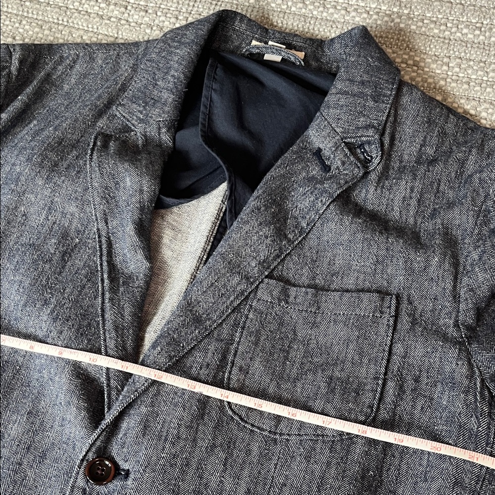 Herringbone Linen Blend Blazer